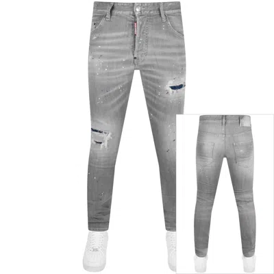 DSQUARED2 DSQUARED2 SKATER SLIM FIT JEANS GREY