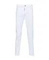 Dsquared2 White Cotton Denim Jeans In White