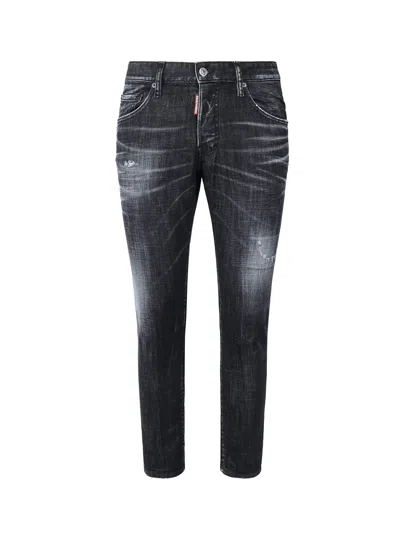 Dsquared2 Skater Slim Jeans In Black