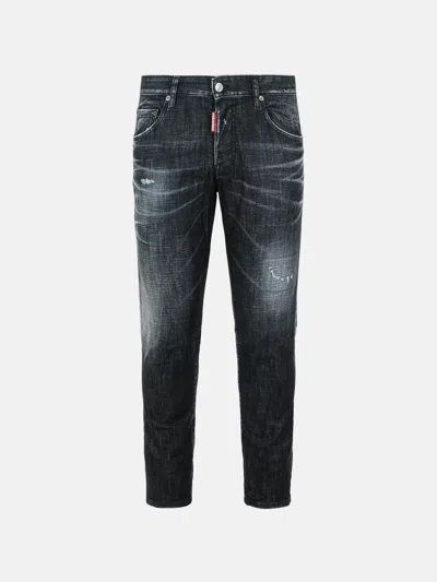 Dsquared2 'skater Washed' Black Cotton Jeans