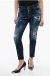 Dsquared2 Sketch Detailed Cool Girl Fit Denims 14cm