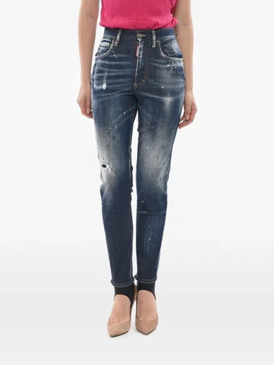 Dsquared2 Ski Stirrup Jeans In Blue
