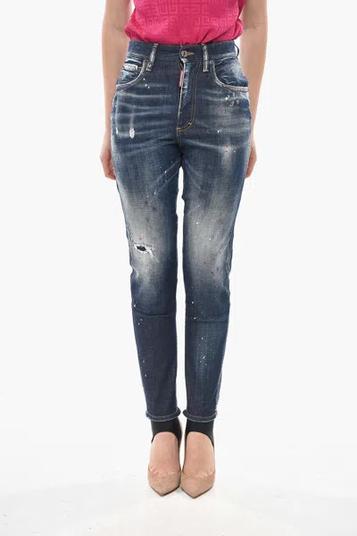 Dsquared2 Ski Stirrup Jeans In Blue