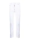 Dsquared2 15cm Denim Stretch Dan Skinny Fit Jeans In Blanco