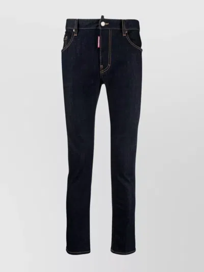Dsquared2 Skinny Denim Jeans Contrast Stitching