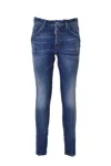 Dsquared2 Cropped Skinny Jeans In Blue