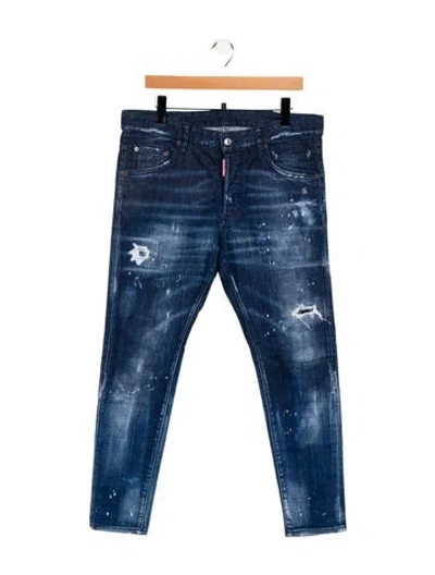 Pre-owned Dsquared2 Skinny Jeans In Blue
