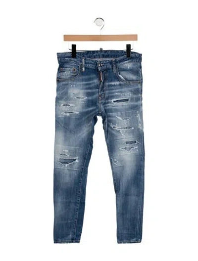Pre-owned Dsquared2 Skinny Jeans In Blue
