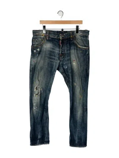 Pre-owned Dsquared2 Skinny Jeans In Blue