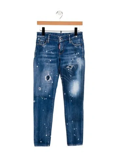 Pre-owned Dsquared2 Skinny Jeans In Blue