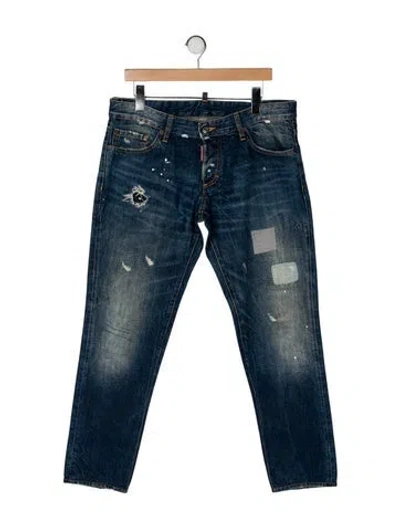 Pre-owned Dsquared2 Skinny Jeans In Blue