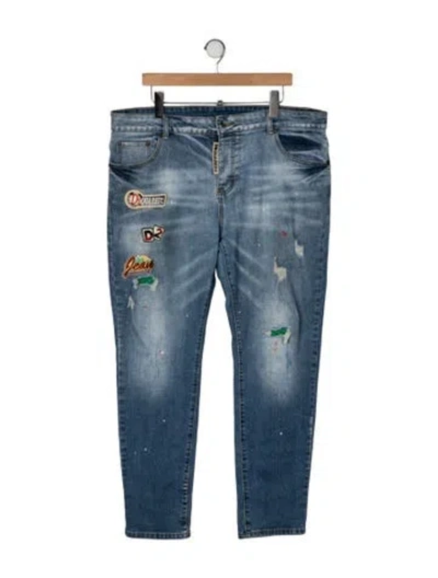 Pre-owned Dsquared2 Skinny Jeans In Blue