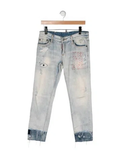 Pre-owned Dsquared2 Skinny Jeans In Blue