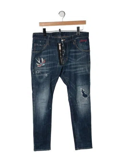 Pre-owned Dsquared2 Skinny Jeans In Blue
