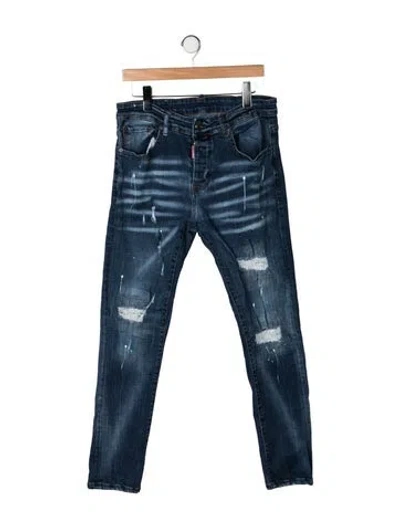 Pre-owned Dsquared2 Skinny Jeans In Blue