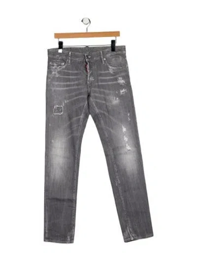 Pre-owned Dsquared2 Skinny Jeans In Gray