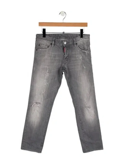 Pre-owned Dsquared2 Skinny Jeans In Gray