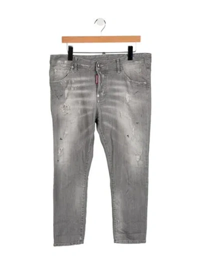 Pre-owned Dsquared2 Skinny Jeans In Gray