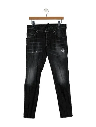 Pre-owned Dsquared2 Skinny Jeans In Gray