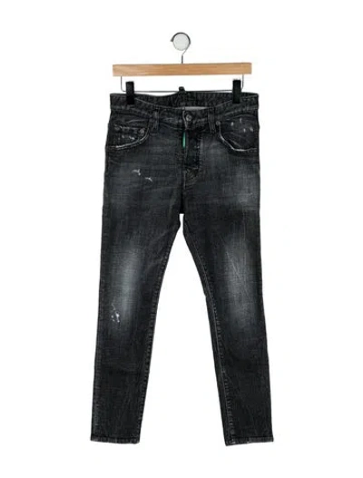 Pre-owned Dsquared2 Skinny Jeans In Gray