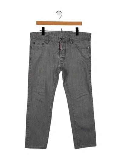 Pre-owned Dsquared2 Skinny Jeans In Gray