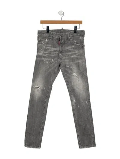 Pre-owned Dsquared2 Skinny Jeans In Gray