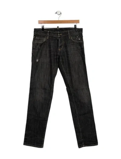 Pre-owned Dsquared2 Skinny Jeans In Gray