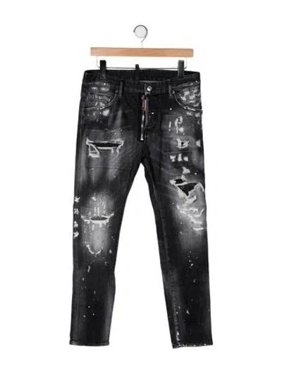 Pre-owned Dsquared2 Skinny Jeans In Gray