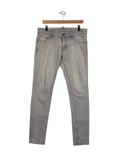 Pre-owned Dsquared2 Skinny Jeans In Grey