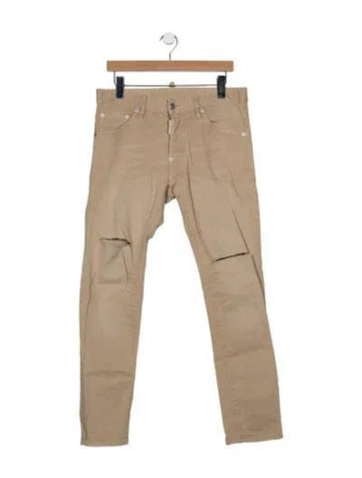 Pre-owned Dsquared2 Skinny Jeans In Neutral