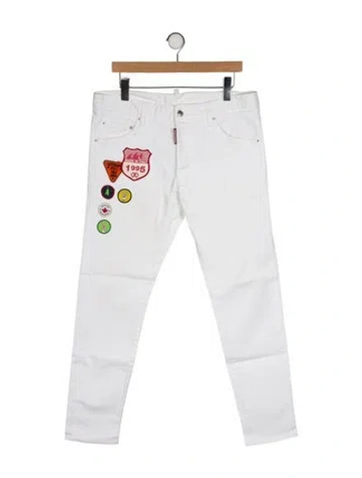 Pre-owned Dsquared2 Skinny Jeans In White