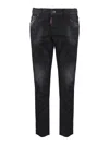 Dsquared2 Skinny Jeans With Shaded Effect In Black