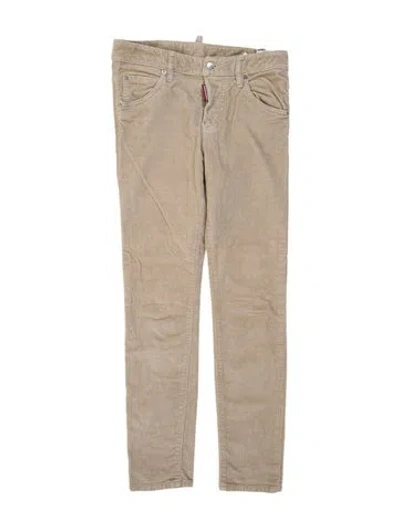 Pre-owned Dsquared2 Skinny Leg Pants In Neutral