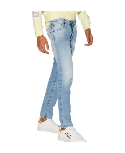 Dsquared2 Skinny Washed Denim Jeans In Blue
