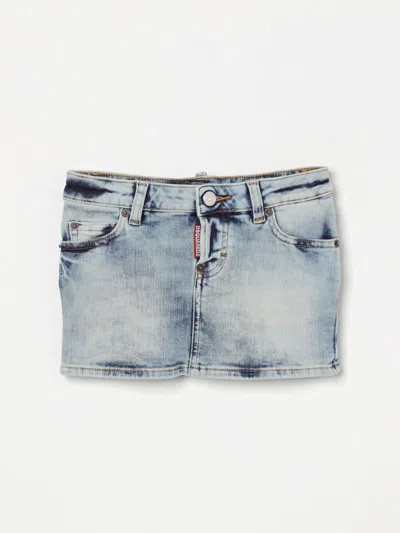 Dsquared2 Skirt  Kids Color Denim