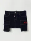 Dsquared2 Skirt  Kids Color Denim In Black