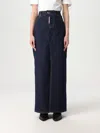 Dsquared2 Front Slit Skirt Back Pockets In Blau