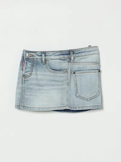 Dsquared2 Skirt  Kids Color Gnawed Blue