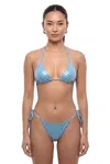 Dsquared2 Sky Blue Solid Swimwear In Blue