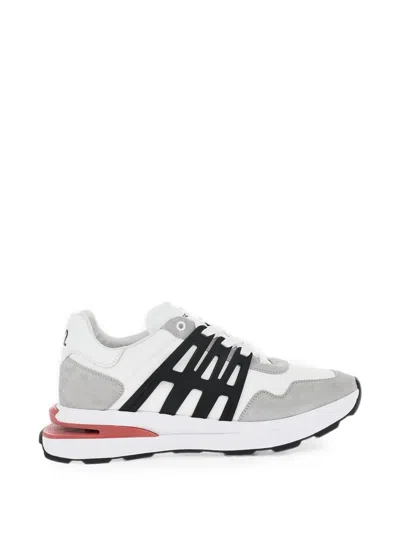 Dsquared2 Slash Panelled Sneakers In White