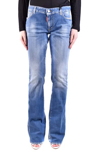 Dsquared2 Sleek Slim Fit Jeans For Women In Blue