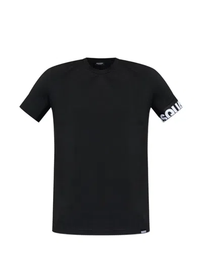 Dsquared2 Sleeve Detail T-shirt In Black