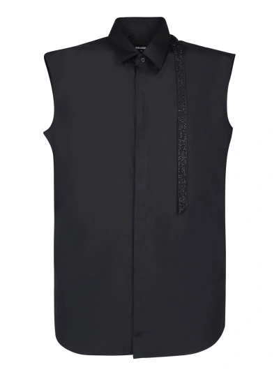 Dsquared2 Sleeveless Black Shirt