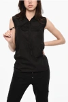 Dsquared2 Sleeveless Blouse With Lace-up Detail