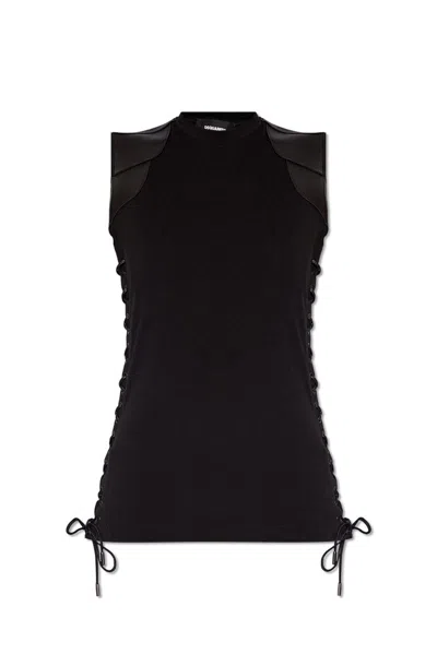 Dsquared2 Sleeveless Lace In Black