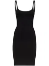 Dsquared2 Black Viscose Blend Mini Dress In Black