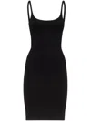 Dsquared2 Black Viscose Blend Mini Dress In Black