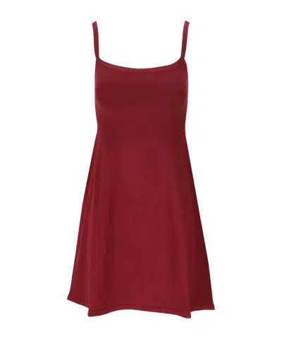 Dsquared2 Sleeveless Flared Mini Dress In Red