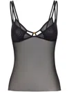 Dsquared2 Sleeveless Night Top In Black