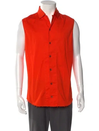 Pre-owned Dsquared2 Sleeveless Shirt In Orange